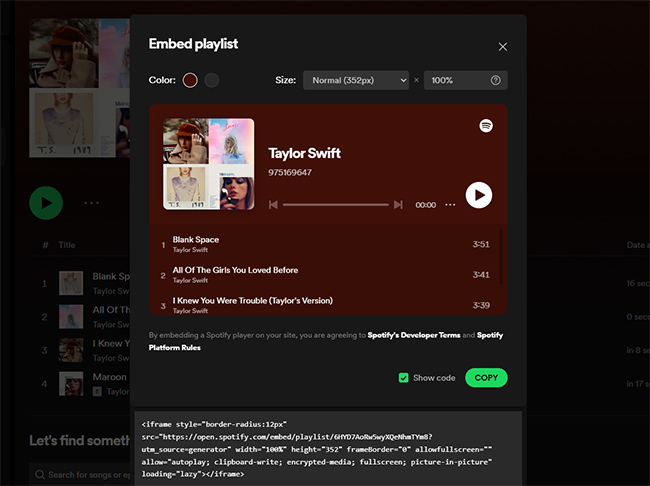 embed-spotify-playlist-on-website-notion-included-audbite